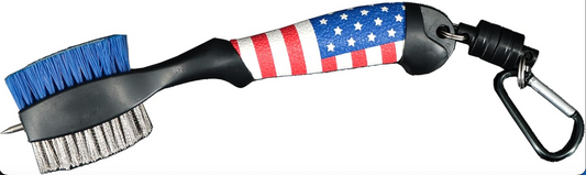 American Flag Golf Cleaning Brush